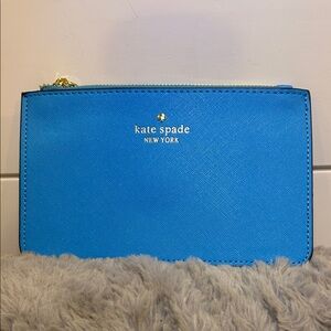 Kate Spade Vibrant Blue Wristlet Wallet NWT Sleek Sophisticated